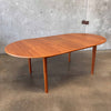 Vintage Danish Butterfly Leaf Teak Dining Table