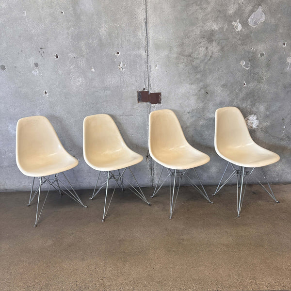 Set of Four Eames Herman Miller Mid Century Modern Chairs