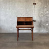 Mid Century Walnut Roll Top Desk By Brown Saltman