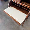 Mid Century Walnut Roll Top Desk By Brown Saltman