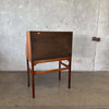 Mid Century Walnut Roll Top Desk By Brown Saltman