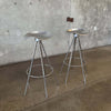 Pair of Pepe Cortes Aluminum Barstools For Knoll