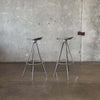 Pair of Pepe Cortes Aluminum Barstools For Knoll