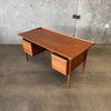 Danish Modern Teak Desk By Lovig With Key