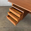 Danish Modern Teak Desk By Lovig With Key