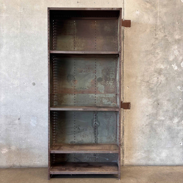 Vintage Industrial Shelving With Patina