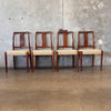 Set of Four Vintage D-Scan Teak Dining Chairs