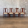 Set of Four Vintage D-Scan Teak Dining Chairs