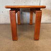 D-Scan Checkered Teak Side Table