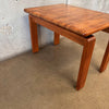 D-Scan Checkered Teak Side Table