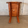 D-Scan Checkered Teak Side Table