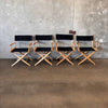 Set of Four Directors Chairs From Warner Bros