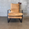 Gibb Wide Top Grain Leather Lounge Chair