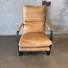 Gibb Wide Top Grain Leather Lounge Chair