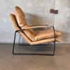 Gibb Wide Top Grain Leather Lounge Chair