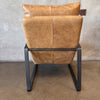 Gibb Wide Top Grain Leather Lounge Chair