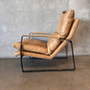 Gibb Wide Top Grain Leather Lounge Chair