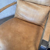 Gibb Wide Top Grain Leather Lounge Chair