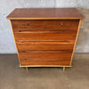 Mid Century Modern American Martinsville Natural Walnut Chest of Drawers