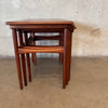 Set of Three 1960s Danish Modern Teak Nesting Tables