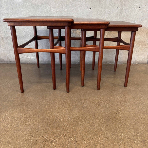 Set of Three 1960s Danish Modern Teak Nesting Tables