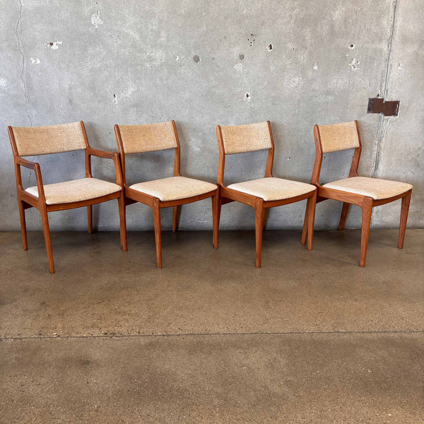 Set of Four Danish Modern Teak Dining Chairs