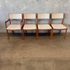 Set of Four Danish Modern Teak Dining Chairs