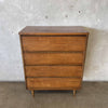 Mid Century Modern Walnut Dresser By Bassett