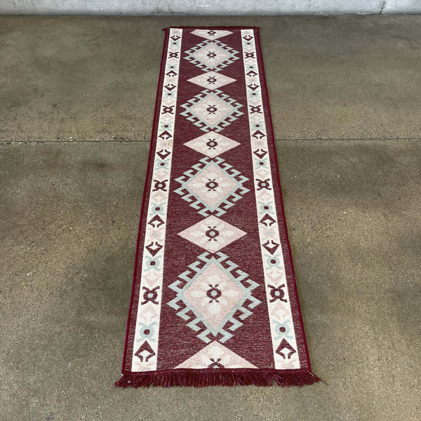 Vintage Hand Knotted Greek Runner Rug