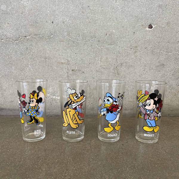 Set of Four Vintage Disney Pepsi Glasses