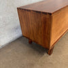 Herringbone Acacia Wood Low TV Console