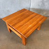 Vintage Solid Oak End Table