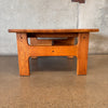 Vintage Solid Oak End Table