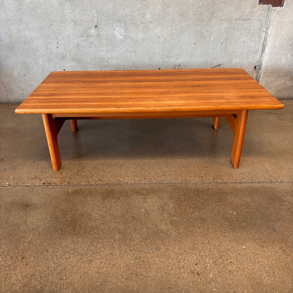 Vintage Solid Oak Coffee Table