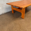 Vintage Solid Oak Coffee Table