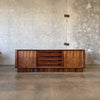 Rosewood Tambour Door Credenza By Bernhard Pedersen & Sons