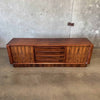 Rosewood Tambour Door Credenza By Bernhard Pedersen & Sons