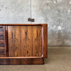 Rosewood Tambour Door Credenza By Bernhard Pedersen & Sons