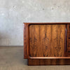 Rosewood Tambour Door Credenza By Bernhard Pedersen & Sons