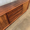 Rosewood Tambour Door Credenza By Bernhard Pedersen & Sons