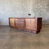 Rosewood Tambour Door Credenza By Bernhard Pedersen & Sons