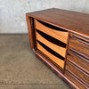 Rosewood Tambour Door Credenza By Bernhard Pedersen & Sons