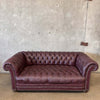 1970s Leather Chesterfield Executive Sofa