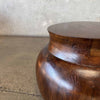 Solid Wood Sculptural Side Table