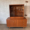 Mid Century Modern Morganton Walnut Buffet & Hutch