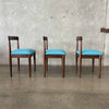 Mid Century Style Walnut Dining Chairs