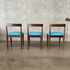 Mid Century Style Walnut Dining Chairs