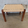 Woven Walnut Small Bench