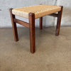 Woven Walnut Small Bench