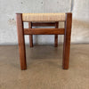 Woven Walnut Small Bench